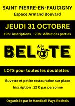 Concours de belote du Handball Pays Rochois